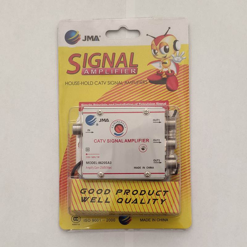 一进三出家用有线电视讯号放大器闭路分配器增强器模拟数字扩大U