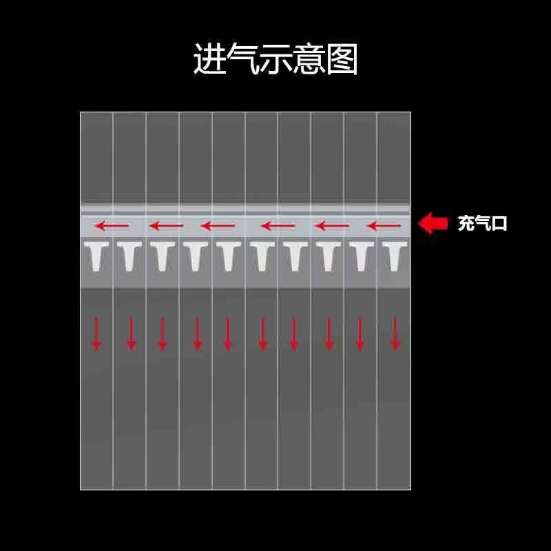 蜂蜜气柱袋防碎气泡袋卷材防摔空气填充袋快递打包气泡柱充气包装