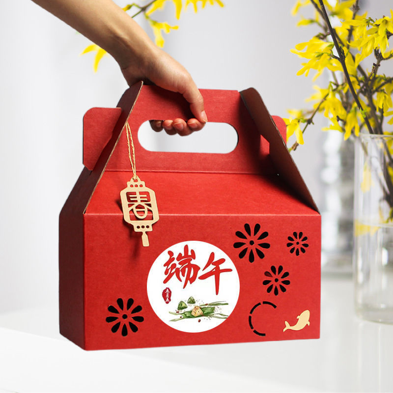 端午茶礼包装盒端午节礼品盒空盒手提中式礼盒水果粽子糕点咸鸭蛋