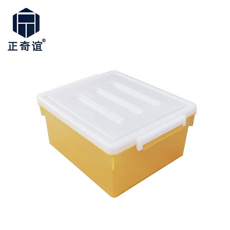 LCC-664收纳箱大号塑料周转箱物料储物工具盒2#茶色:420x3