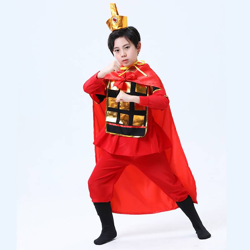 满江红演出服儿童六一花木兰舞蹈服装古代士兵幼儿表演盔甲61将军