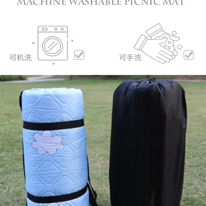 户外野餐垫防潮垫3米加大 铝膜坐垫防水沙滩地垫儿童公园草坪垫子