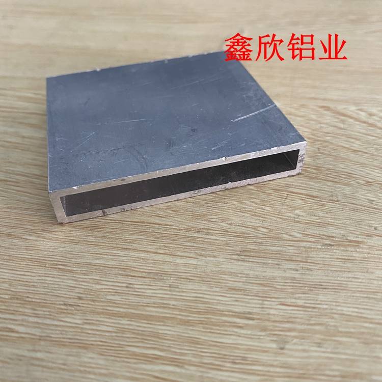 铝合金方管型材烤漆木纹铝方管铝扁管铝方通空心铝管隔断矩形铝管