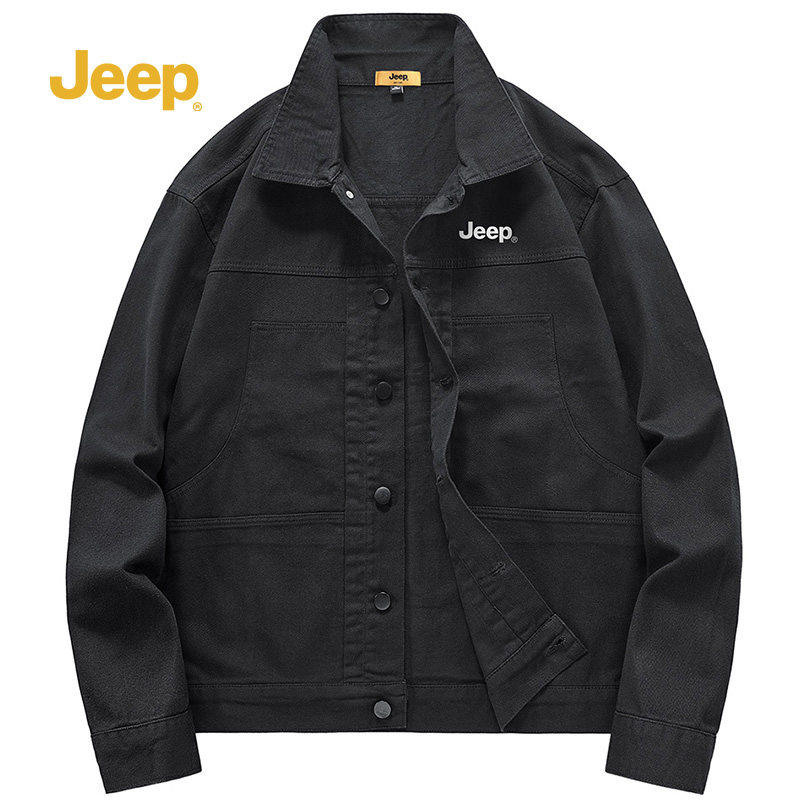 jeep吉普工装衬衫外套男士2025春秋季休闲衬衣宽松开衫夹克男款X