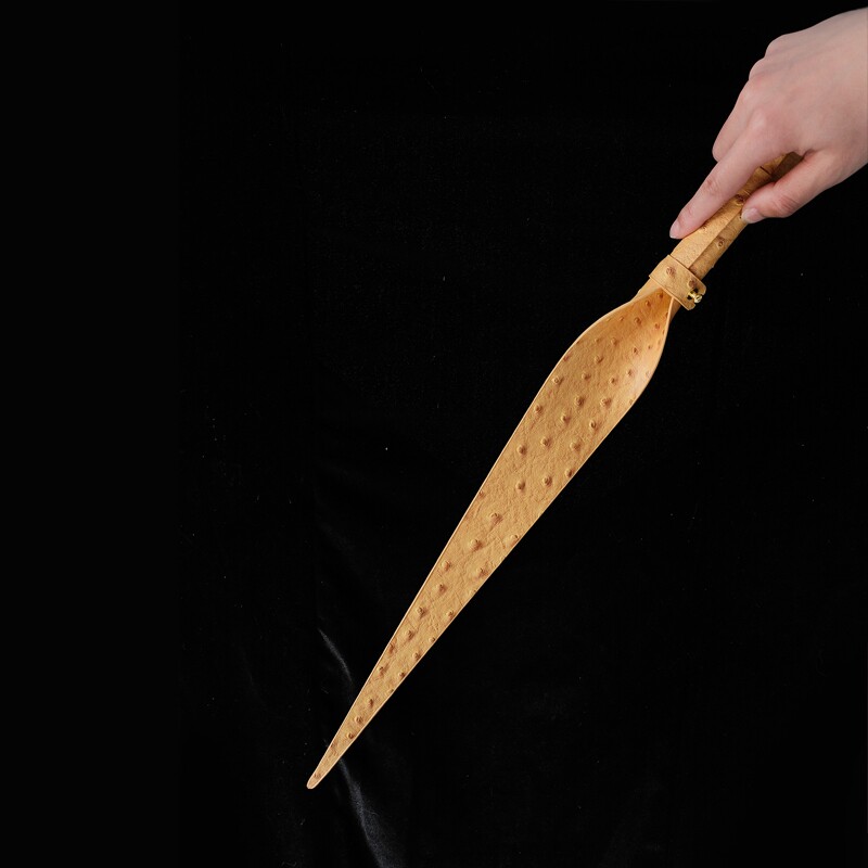 【小野涩】鸵鸟皮龙尾鞭马鞭小圈实践工具立体留痕皮拍图片