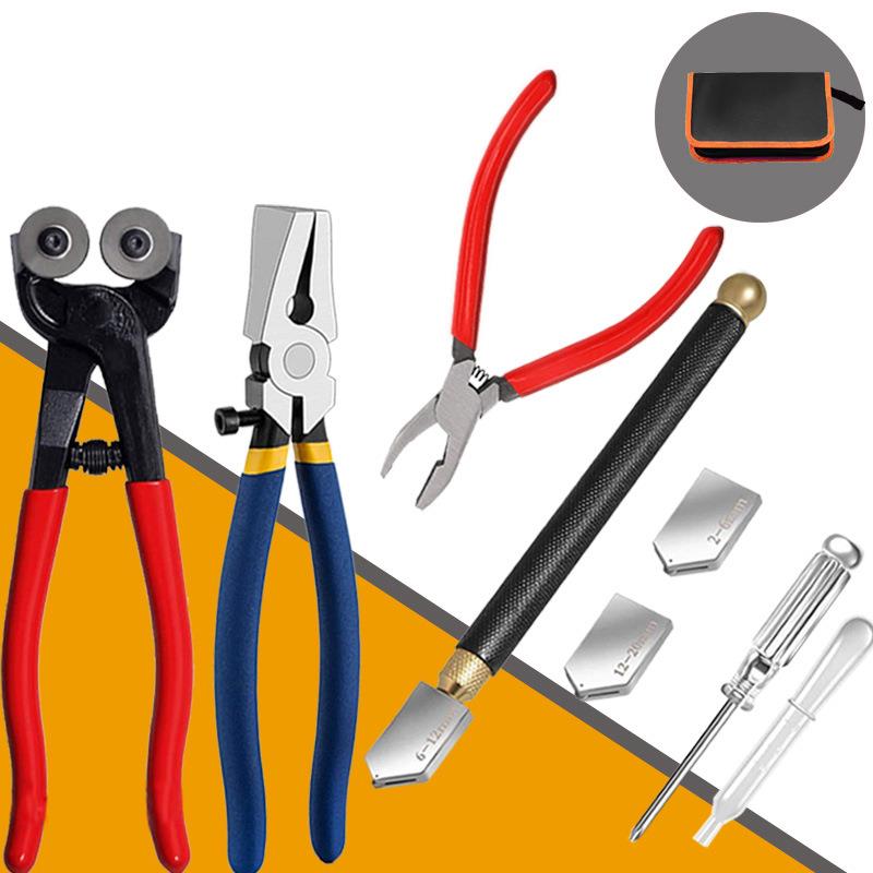 玻璃切割器套装马赛克双轮切割钳玻璃切割刀开界钳玻璃切割工具