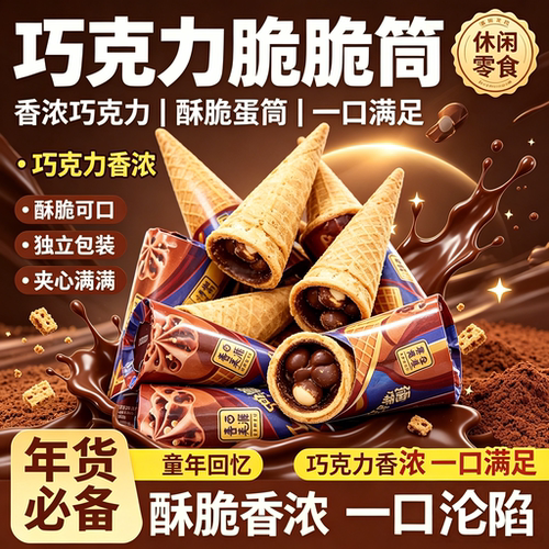 网红脆杯桶夹心巧克力代可可脂