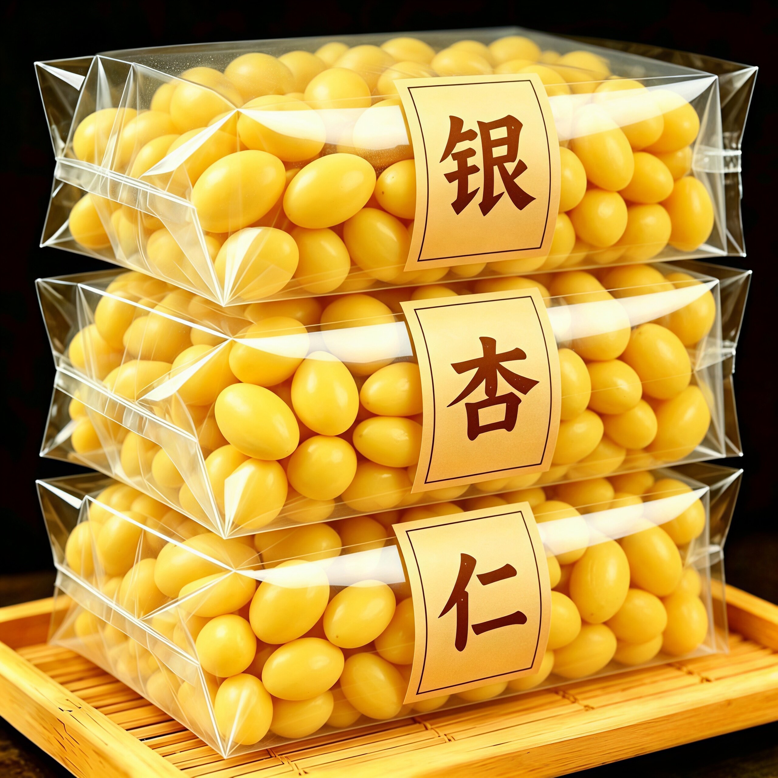 银杏果新鲜白果仁去壳真空保鲜包装白果煲汤炖汤银杏果仁煲汤食用