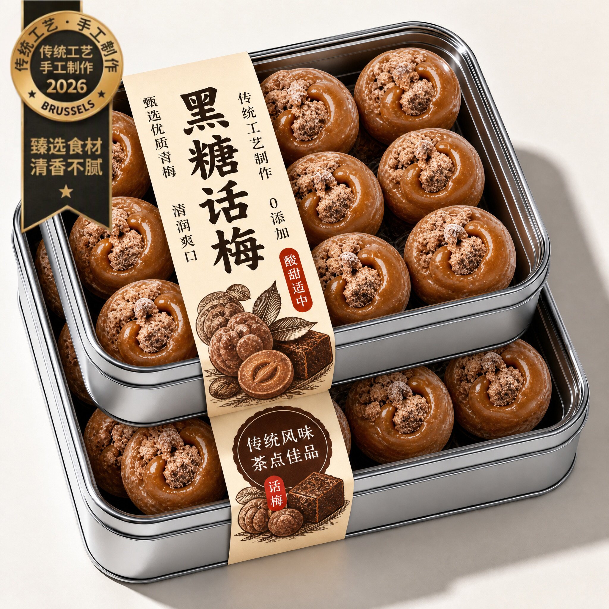 正宗黑糖话梅糖果怀旧酸甜硬糖结婚庆喜糖过年年货小零食散装批发