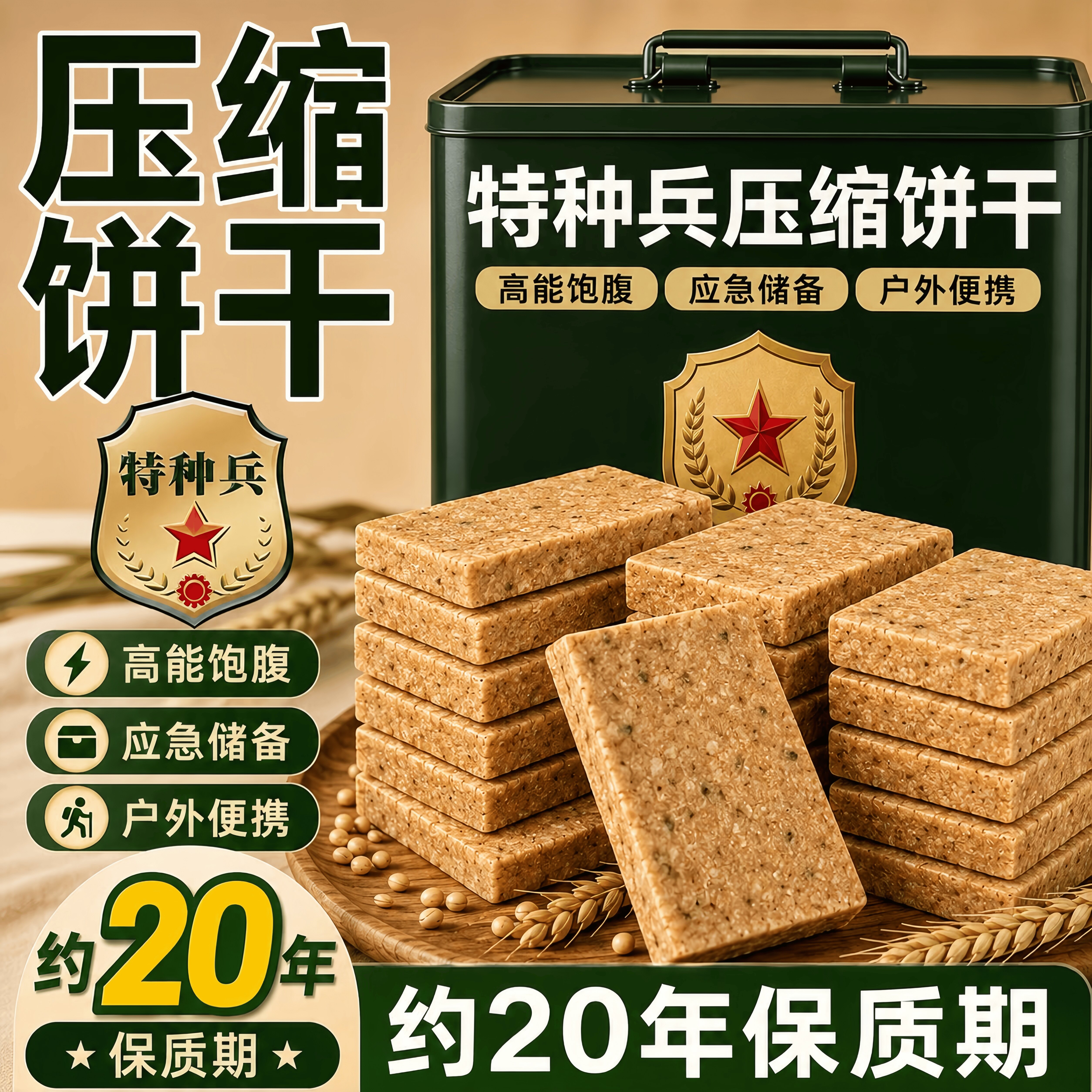 特种兵压缩饼干军干粮正品官方旗舰店食用独立包装无糖低脂代餐饱