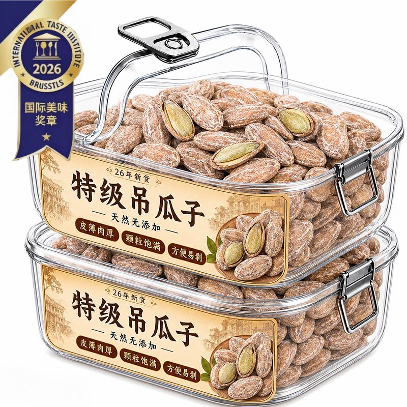 特级吊瓜子旗舰店2026新货特大颗粒奶油椒盐原味特大瓜蒌坚果炒货