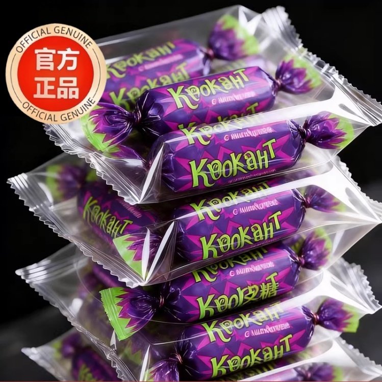 kdv俄罗斯紫皮糖礼盒网红爆款巧克力进口夹心糖果休闲零食酥糖