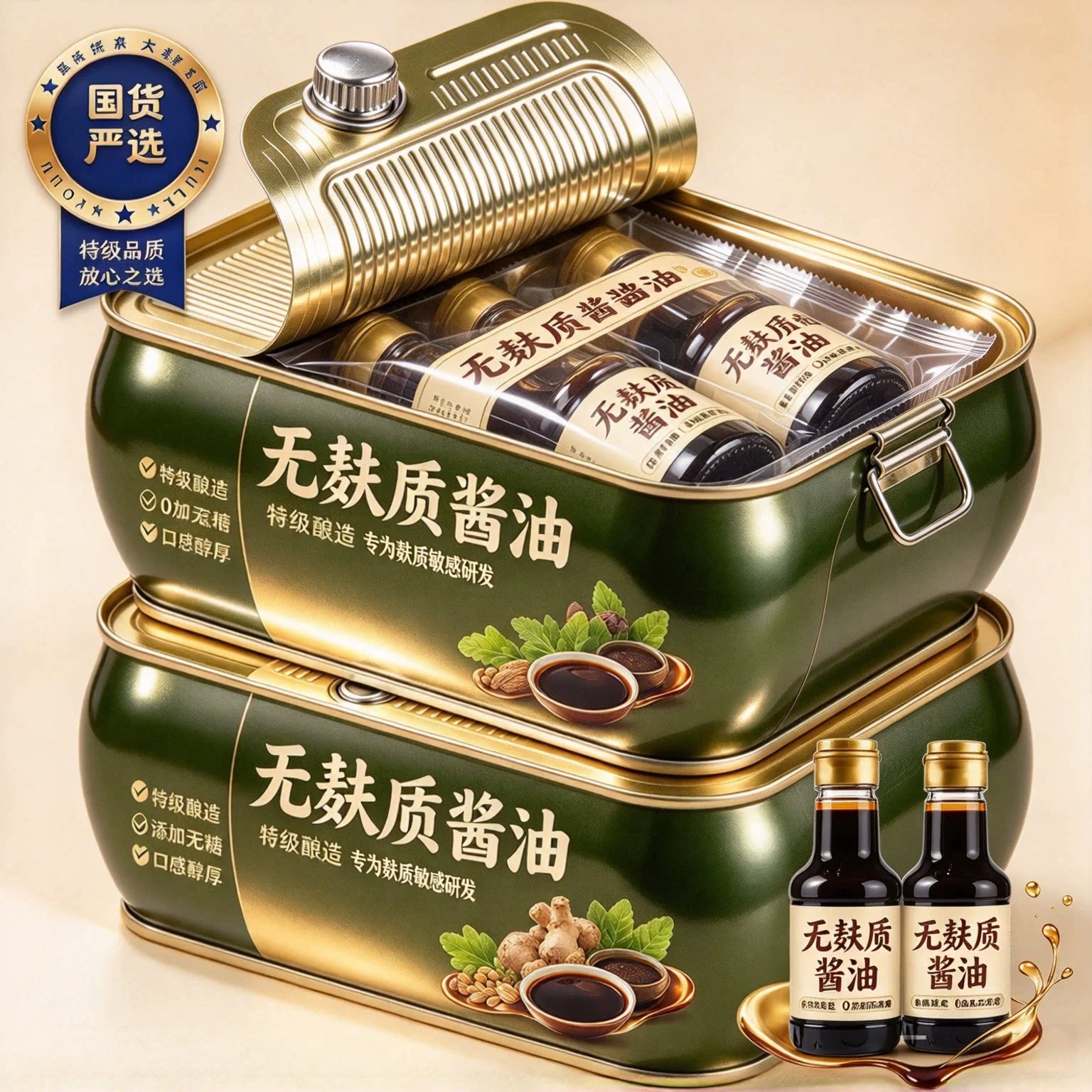 无麸质有机减盐酱油特级酿造生抽健康家用调味炒菜提鲜官方旗舰店