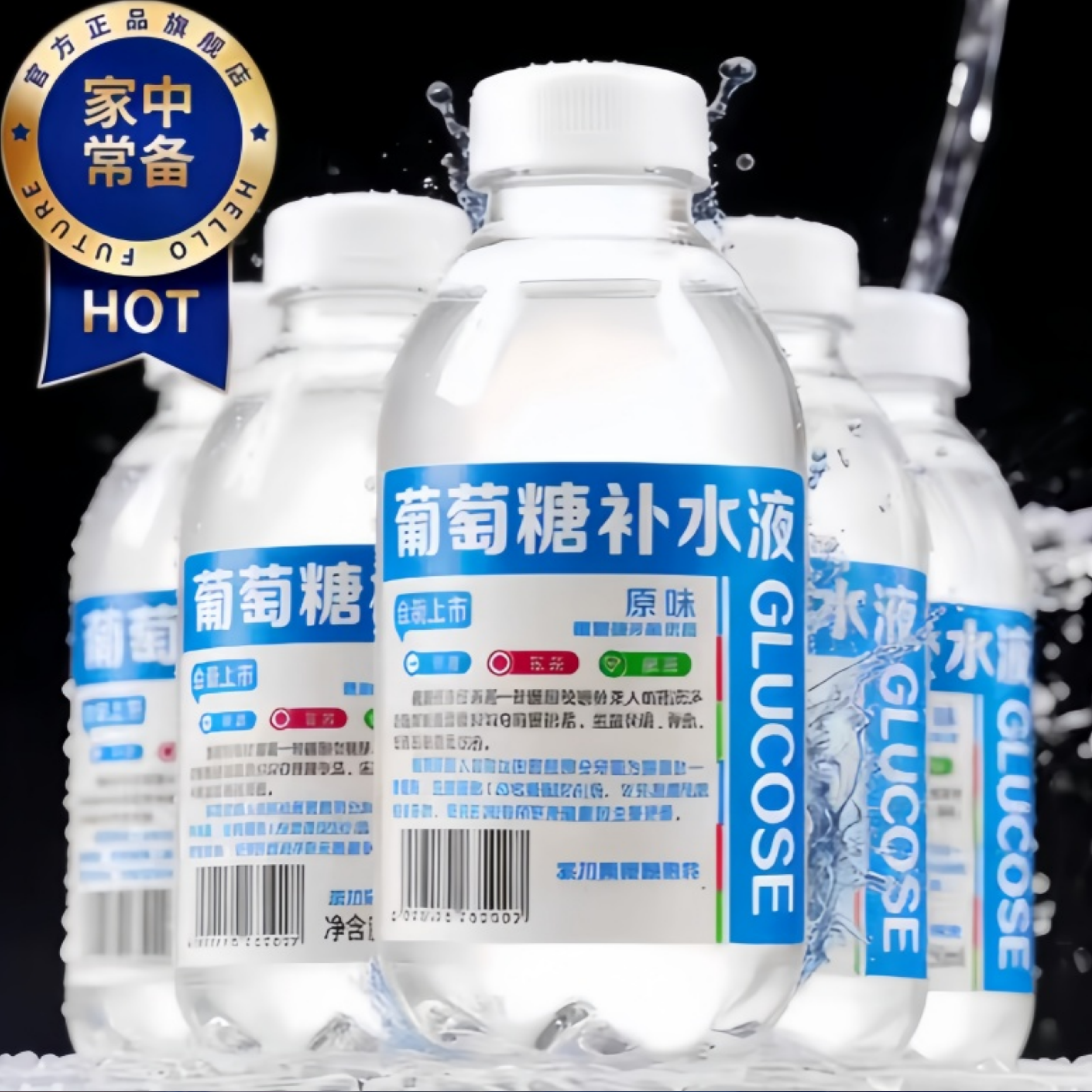钙锌葡萄糖补水液官方旗舰店无添加运动补水电解质水饮料整箱批发