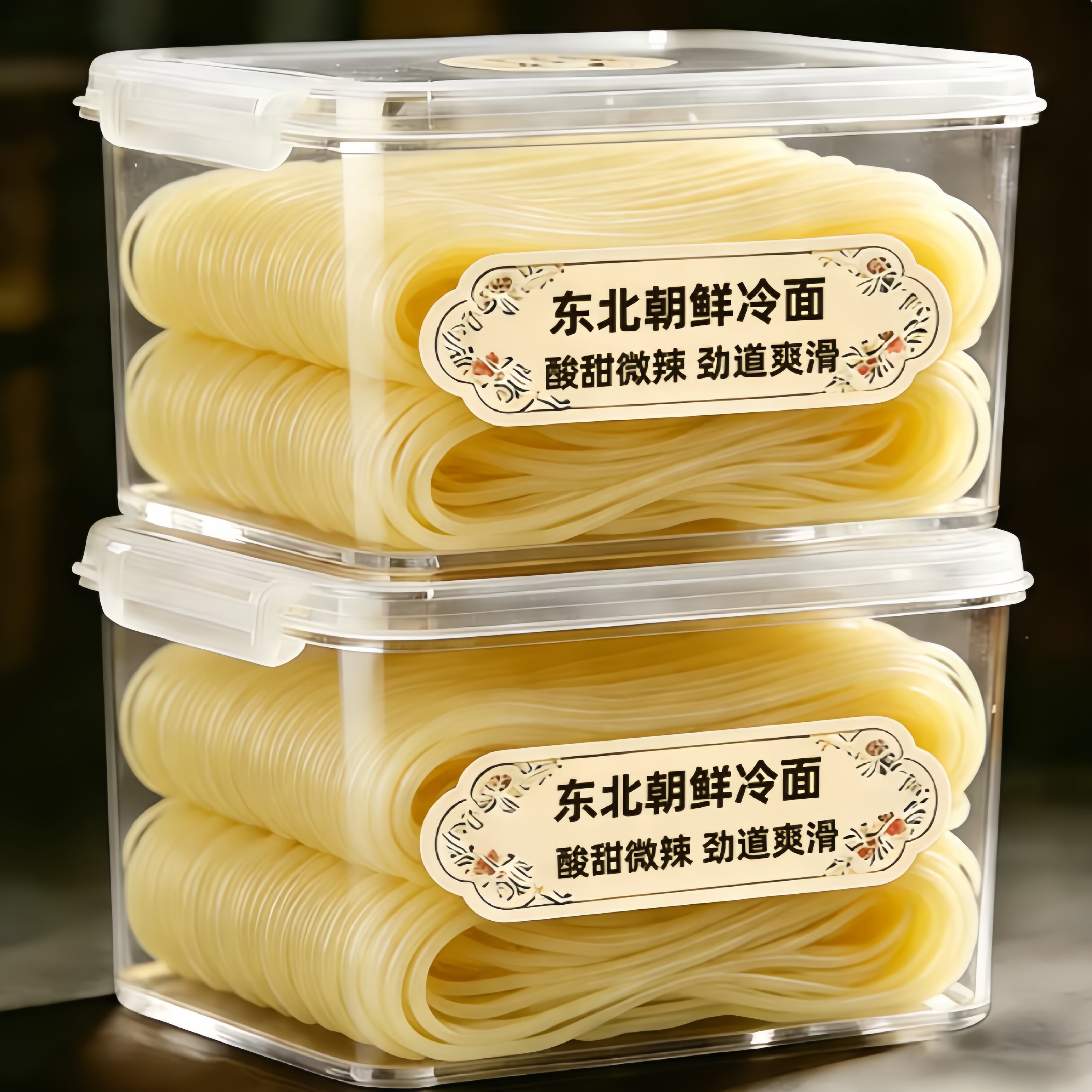 天猫甄选冷面东北朝鲜风味延吉荞麦大冷面凉面小麦现压现发