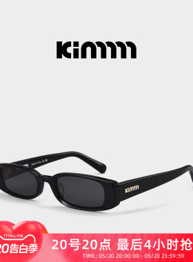 Kimmmm2026新款方形窄框黑色墨镜防紫外线板材太阳镜男女BOSTON