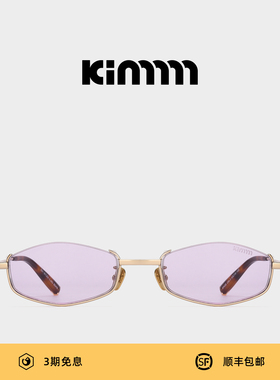 Kimmmm钛金属超轻多边形下半框太阳镜潮人墨镜女款适合方圆脸SAGE