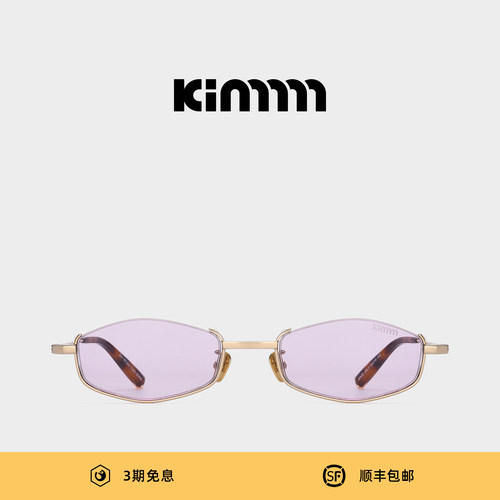 Kimmmm钛金属超轻多边形下半框太阳镜潮人墨镜女款适合方圆脸SAGE