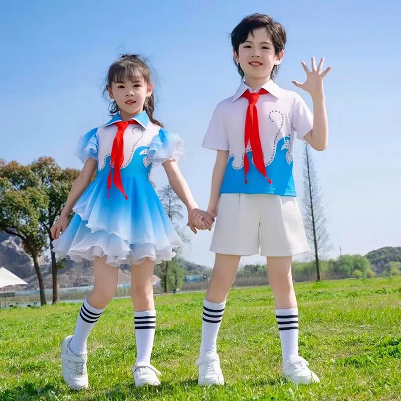 儿童少先队员中小学生演出服男女