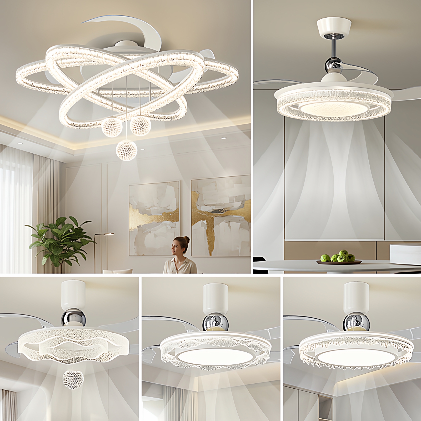 客厅风扇灯意式轻奢大气现代灯具