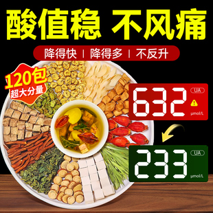 菊苣栀子茶茯苓酸葛根百合降尿高通风痛养生茶溶石去结晶特效专用