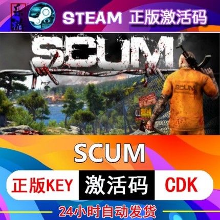 人渣 SCUM Steam国区全球区激活码cdk 全DLC激活 中文Pc游戏