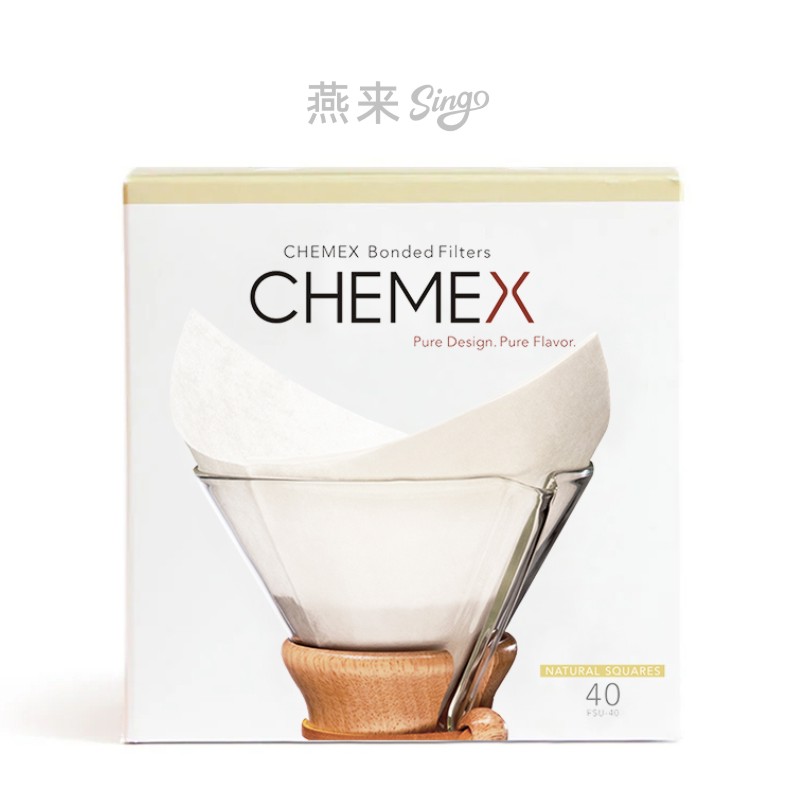 雅致CHEMEX滤纸方形半月型