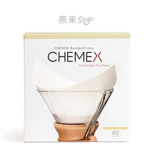 雅致CHEMEX滤纸方形半月型