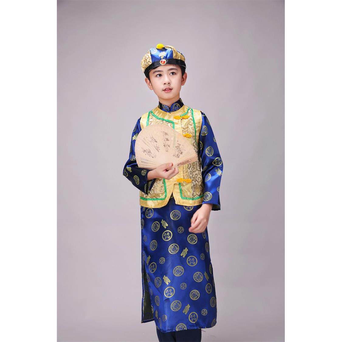 六一儿童演出服古装少爷服饰长衫马褂清朝贝勒阿哥地主服装如懿传