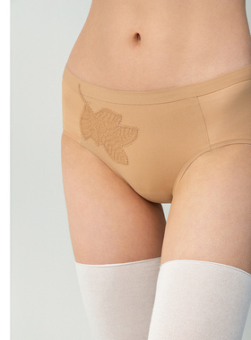 AIMER CHUANG/爱慕创素纹2低腰平角裤透气舒弹女士内裤CA231591