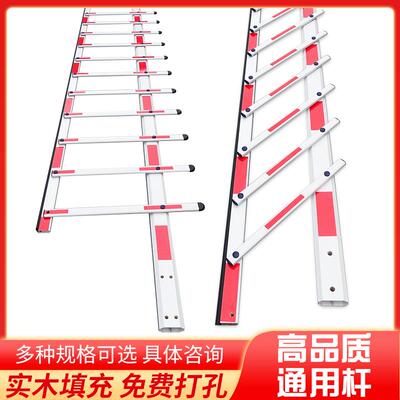 栅栏门杆停车场可调节汽车栏杆社区门卫可调节杆阻挡道路大门铝合