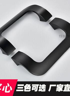 地弹无框玻璃门拉手推拉大门把手铝合金有框门拉手实木门把手黑色