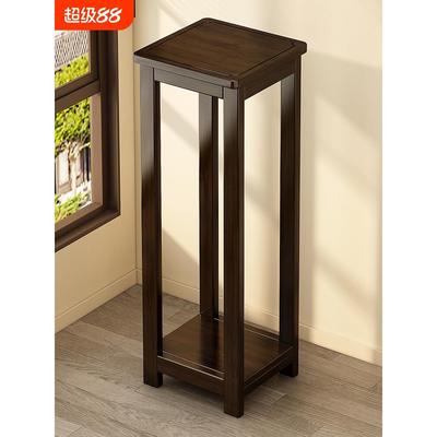 中式花架阳台置物架非实木花架子花盆架客厅落地式花台架框架双层
