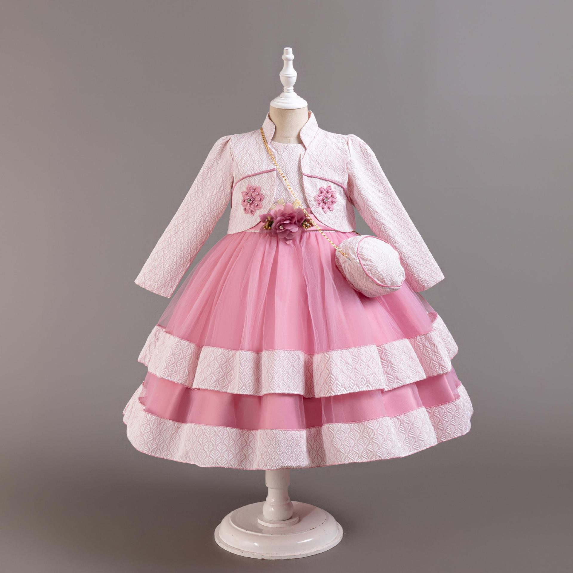 儿童中长款套装礼服女宝宝