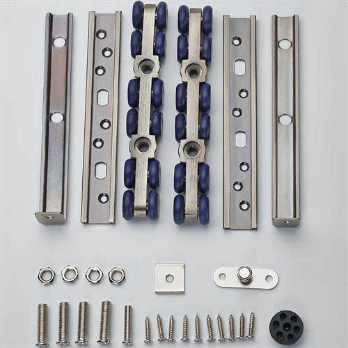 速发台拉门厨房实木门折叠滑轨滑轮吊轮移门轮吊轮五金配件静音