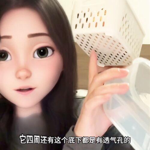 速发粉扑收纳盒日式双层透气零食级塑料桌面整理盒化妆品收纳盒