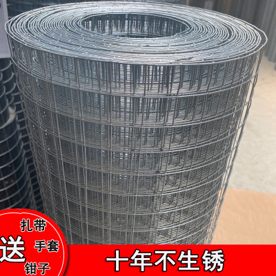 极速铁丝网围栏热镀锌电焊网片网格养殖网小孔钢丝防护栏网防鼠网