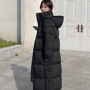 中戏羽绒棉服女秋冬季加厚中长款过膝外套棉衣2025新款大码女装潮