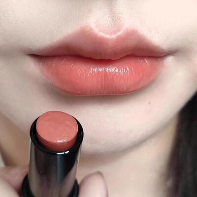 奶橘色水光清透口红女提气色通勤素颜多用棒腮红平价学生