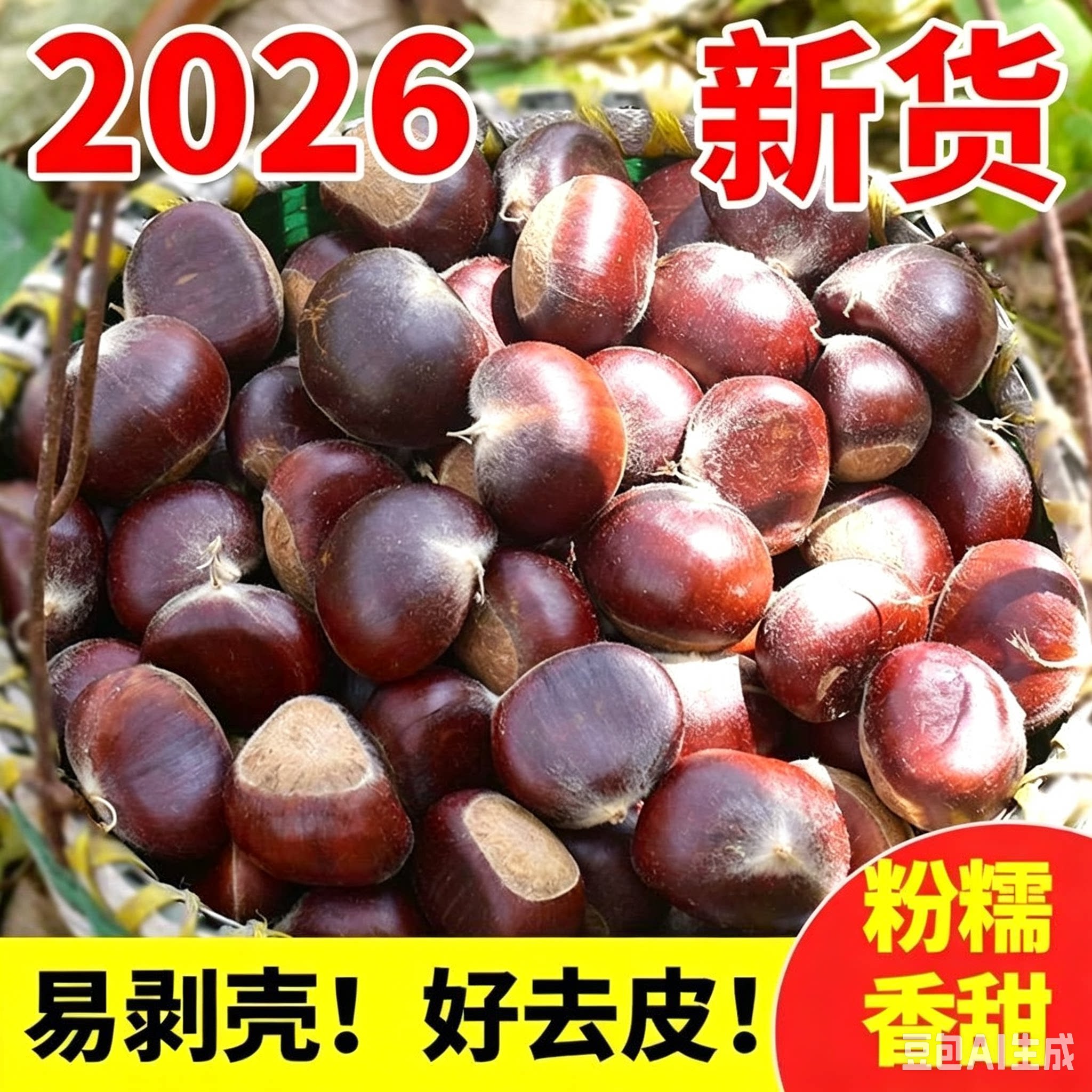 2026新货云南新鲜板栗新鲜野生板栗当季现摘新下树粉糯农家板栗子