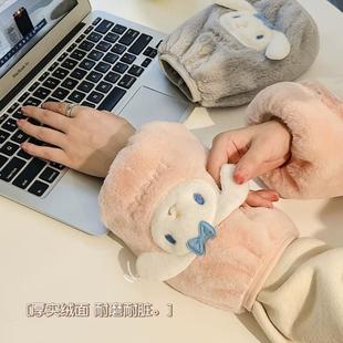 套女手套一体秋冬季 手袖 可爱袖 2022新款 头上班防脏套袖 办公室护袖