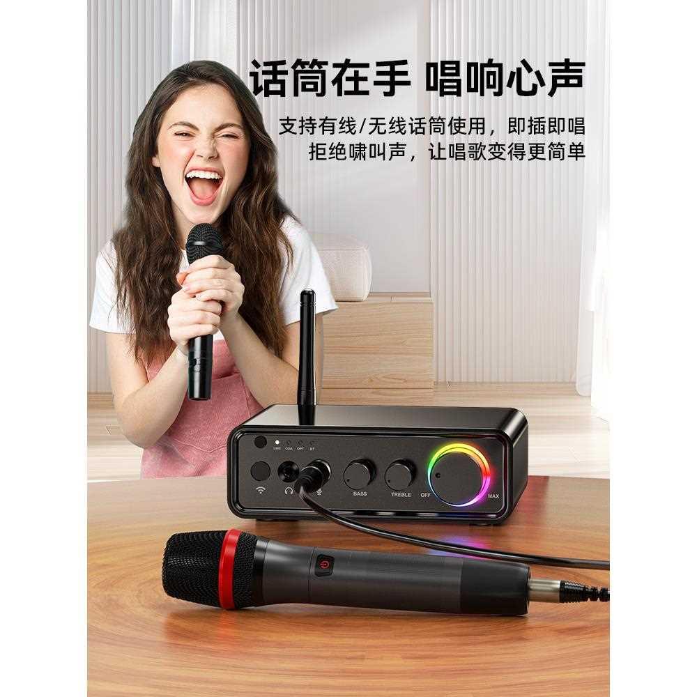 发烧级大功率蓝牙5.3家用功放机200W数字放大器HIFI高保真TPA3116