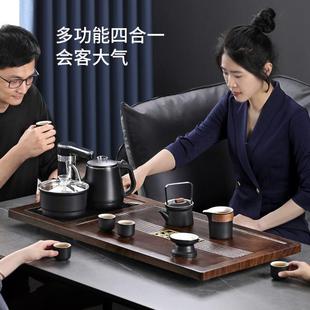 功夫茶具茶盘套装 茶具茶台一整套家用办公室一体式 全自动一体高档