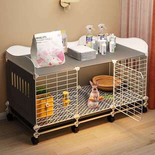 兔笼子家用大号防喷溅室内专用加固加密繁殖小型加高别墅全套兔窝