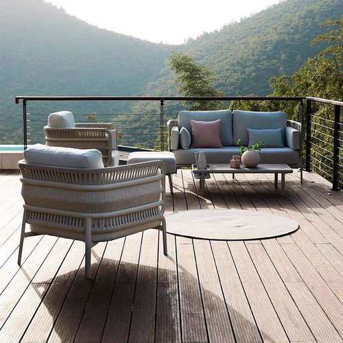 庭院户外沙发藤椅北欧编绳露台室外阳台桌椅别墅民宿家具茶几组合