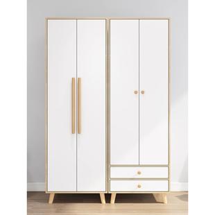 实木衣柜家用卧室小户型结实耐用对开门多功能组合小衣橱2025爆款