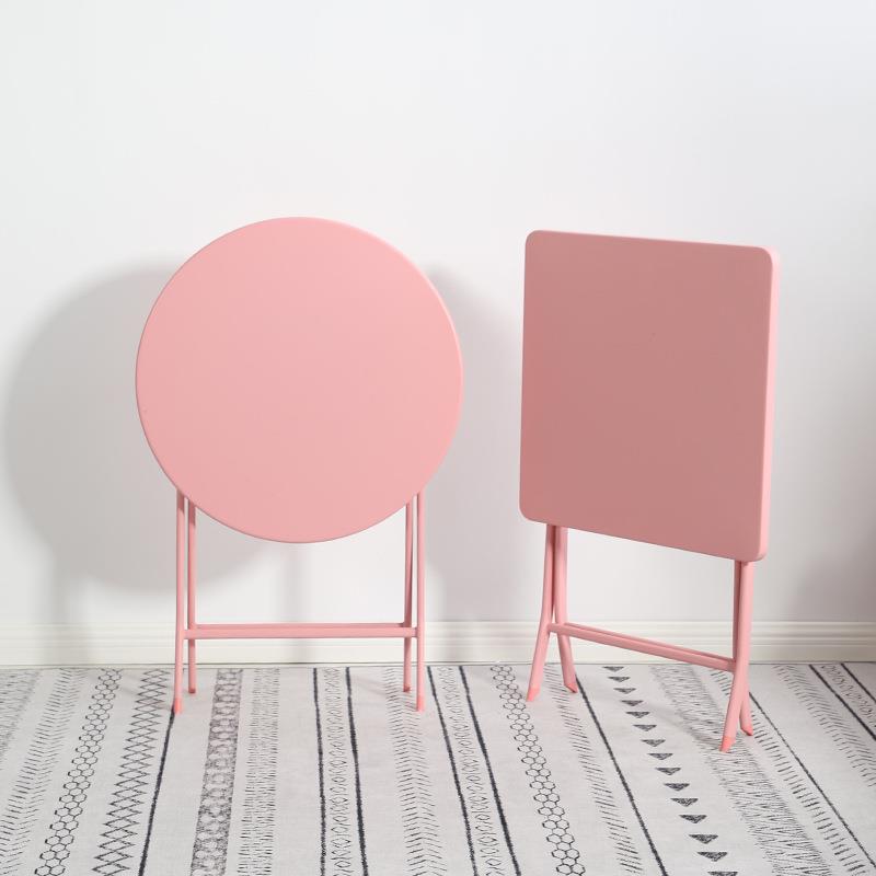 折叠餐桌椅组合家用小户型宿舍吃饭方桌简易阳台桌子户外便携圆桌