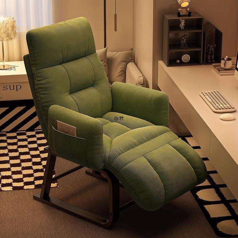 折叠躺椅可睡可躺午休椅懒人沙发办公午睡两用椅电脑椅单人沙发椅