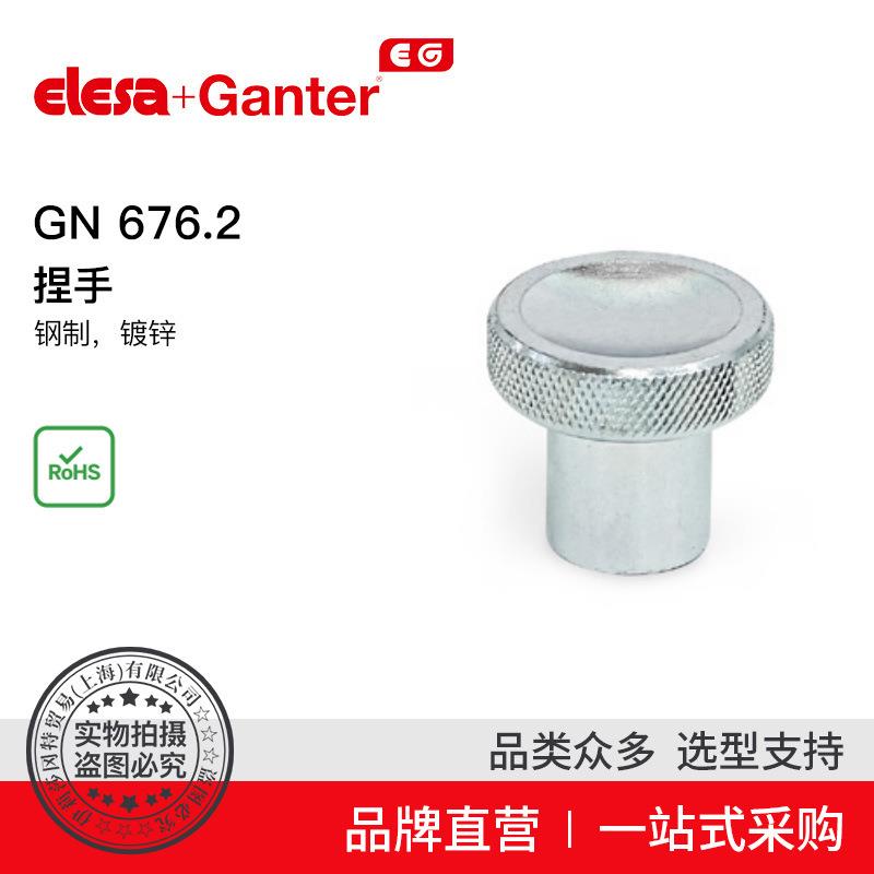 ElesaGanter伊莉莎冈特GN676.2捏手带或不带滚花钢制镀锌