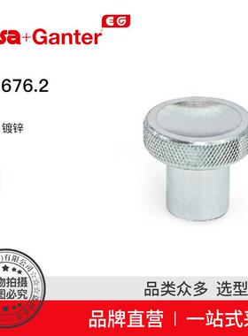 ElesaGanter伊莉莎冈特GN676.2捏手带或不带滚花钢制镀锌